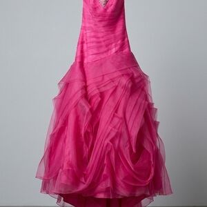 Hot Pink Grad Tulle Girls' Dress